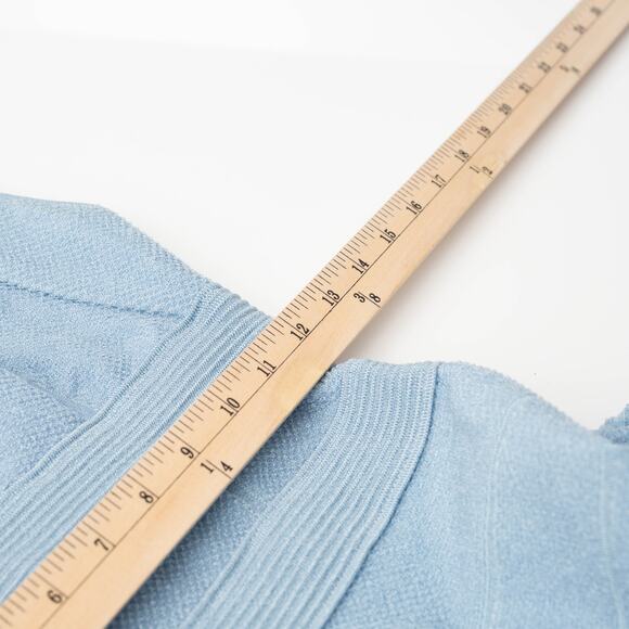 Hervé Léger Blue Bandage Sheer Bustier Gown - Picture 9 of 10